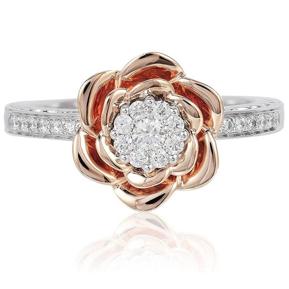 Enchanted Disney Belle Rose Ring - Picture 2 of 6
